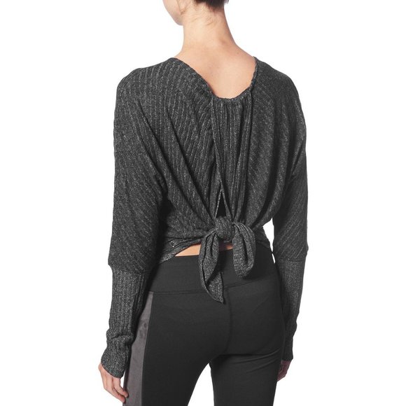 Splendid Split Back Tie Knot Long Sleeve Top - Picture 5 of 9
